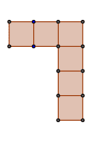 3rd net with a column of 1 square joining to a column of 2 squares, which joins to a column of 3 squares. 