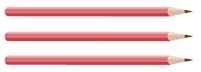 3 pencils