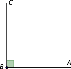 Diagram of 90 degrees