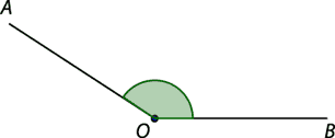 Diagram of obtuse angle 