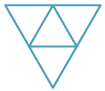 A net made up of 4 triangles.