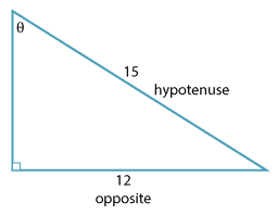 An isosceles right angled triangle.
