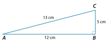 Triangle ABC right-angle angle ABC.
