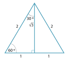 An equilateral triangle
