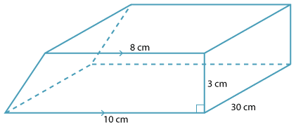 Prism with trapezoidal ends.