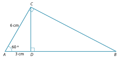Triangle ABC drawn right-angled at angle C.