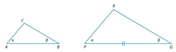 Two equi-angular triangle